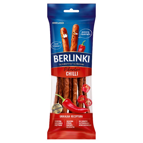 Berlinki Kabanosy pikantne chilli 85 g
