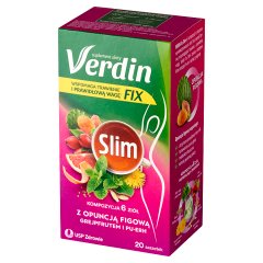 Verdin Fix Slim Suplement diety kompozycja 6 ziół z opuncją figową 40 g (20 x 2 g)