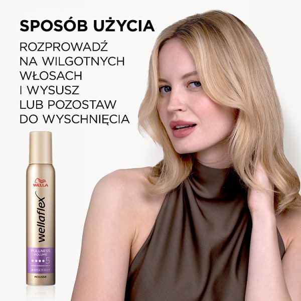 Wella Wellaflex Fullness Volume Ultra Strong Hold Pianka nadająca objętość włosów 200 ml