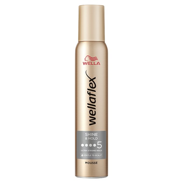 Wella Wellaflex Shine &amp; Hold Ultra Strong Hold Pianka do włosów 200 ml