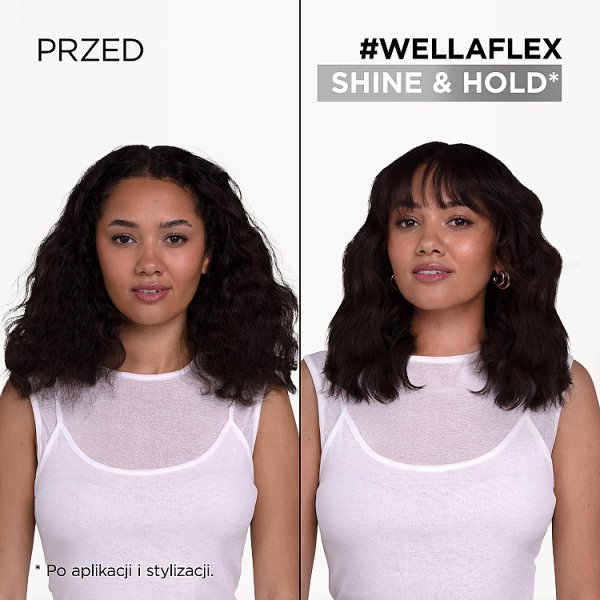 Wella Wellaflex Shine &amp; Hold Ultra Strong Hold Pianka do włosów 200 ml