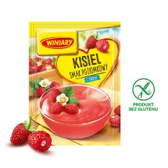Winiary Kisiel z cukrem smak poziomkowy 77 g