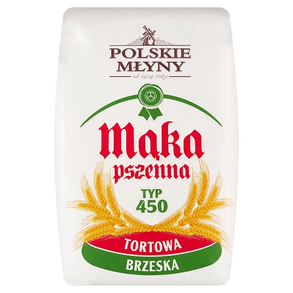 Polskie Młyny Mąka pszenna tortowa brzeska typ 450 1 kg