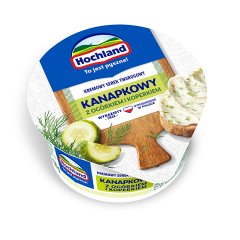 Hochland Kremowy serek twarogowy kanapkowy z ogórkiem i koperkiem 130 g