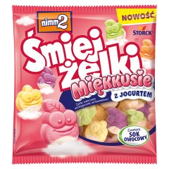 nimm2 Śmiejżelki Miękkusie Żelki owocowe wzbogacone witaminami 90 g