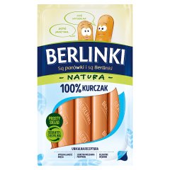Berlinki Natura Kiełbasa 100 % kurczak 160 g