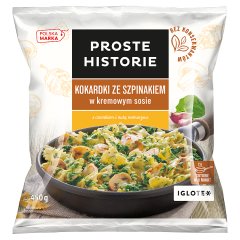 Proste Historie Kokardki ze szpinakiem w kremowym sosie 450 g