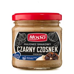 Mosso Premium Majonez smakowy czarny czosnek 170 g