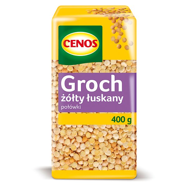 Cenos Groch żółty łuskany połówki 400 g