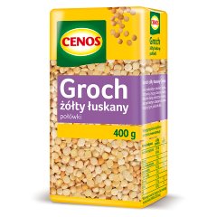 Cenos Groch żółty łuskany połówki 400 g