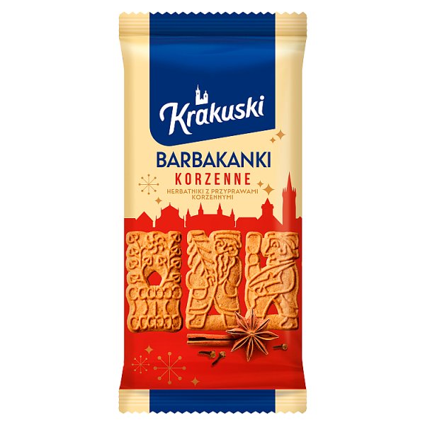 Krakuski Barbakanki Herbatniki z przyprawami korzennymi 200 g