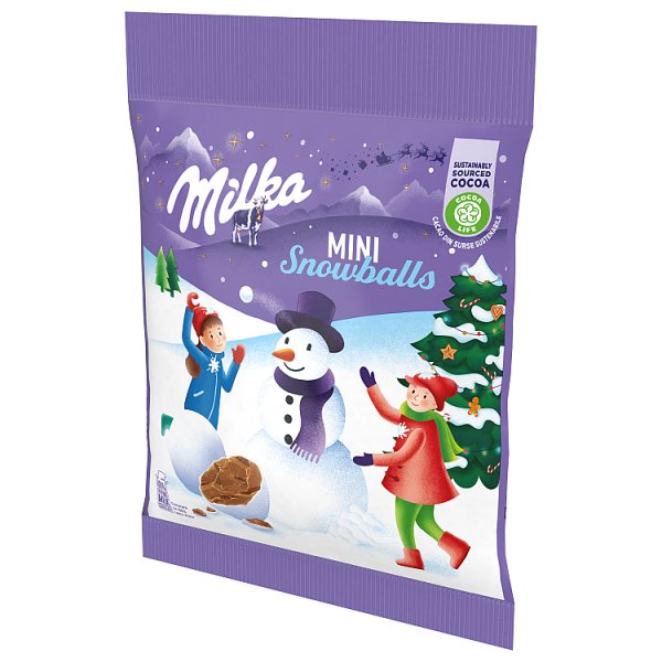 Milka Mini Snowballs Czekoladowe Mini Kule - 100 G