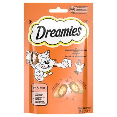 Dreamies Karma uzupełniająca dla dorosłych kotów i kociąt ze smakowitym kurczakiem 60 g