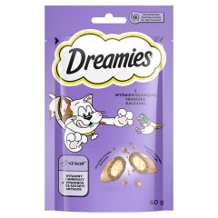 Dreamies Karma uzupełniająca dla dorosłych kotów i kociąt z wyśmienitą kaczką 60 g