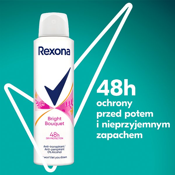 Rexona Bright Bouquet Antyperspirant w aerozolu 150 ml