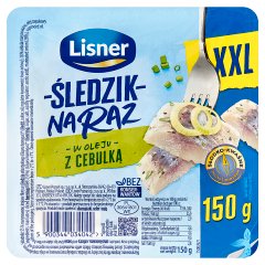 Lisner Śledzik na raz w oleju z cebulką 150 g