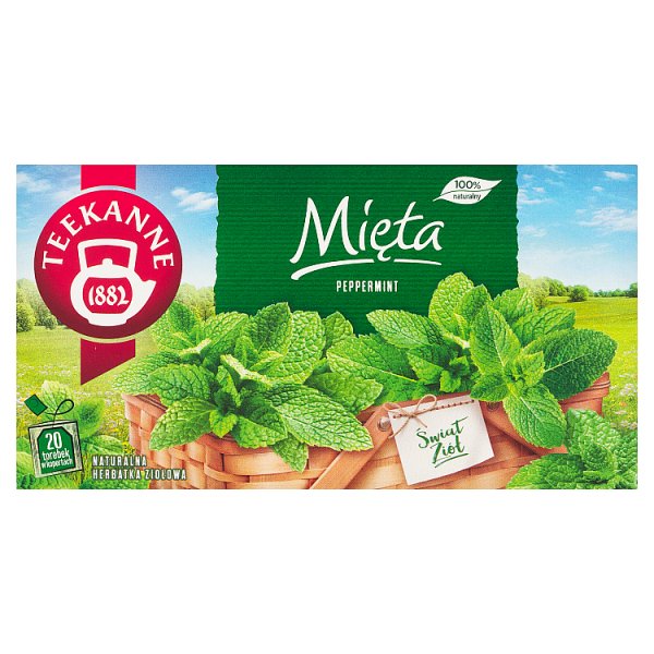 Teekanne Świat Ziół Naturalna herbatka ziołowa mięta 30 g (20 x 1,5 g)