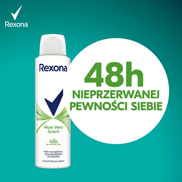 Rexona Aloe Vera Scent Antyperspirant w aerozolu 150 ml