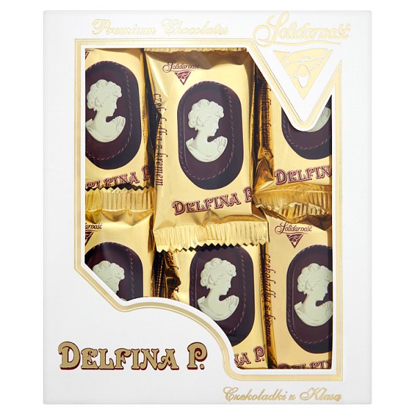 Solidarność Czekoladki z Klasą Delfina P. Czekoladki dekorowane z kremem 480 g (24 sztuki)