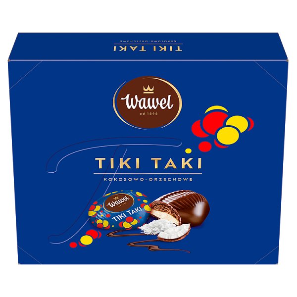 Wawel Tiki Taki kokosowo-orzechowe Czekolada z nadzieniem 155 g