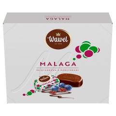 Wawel Malaga śmietankowa z rodzynkami Czekolada z nadzieniem 160 g