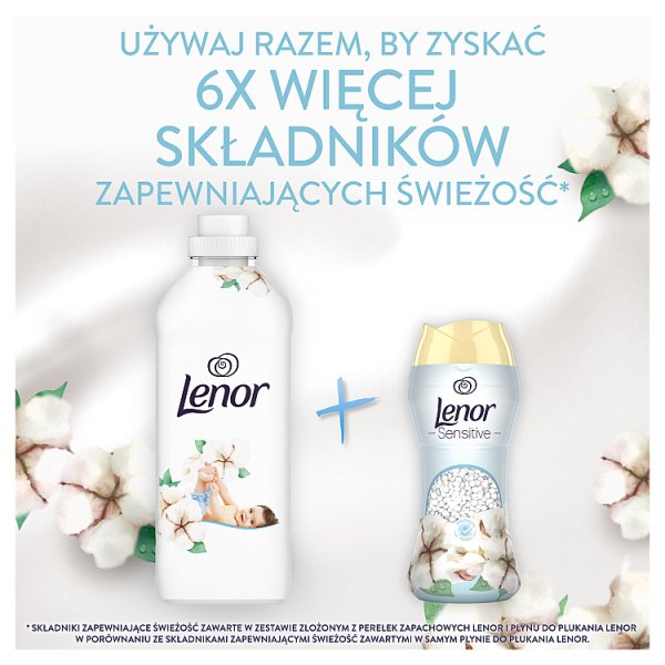 Lenor Płyn do płukania tkanin,  47 prań, Sensitive Cotton Fresh