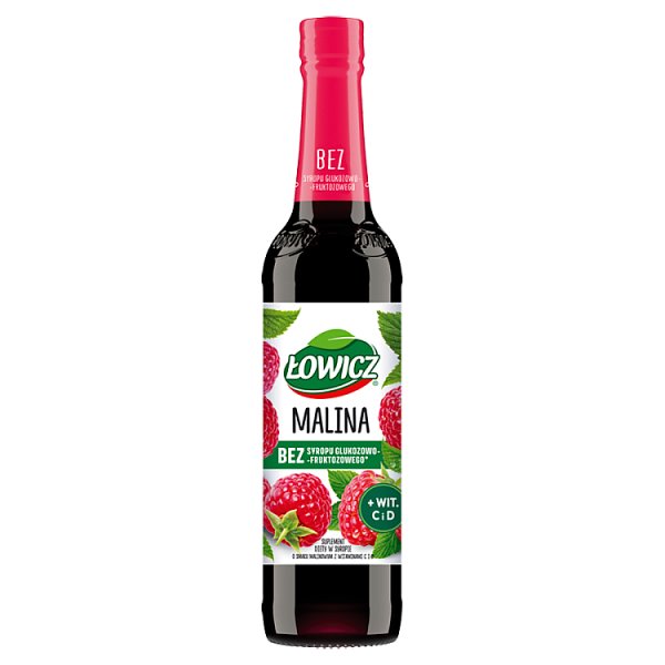 Łowicz Suplement diety w syropie o smaku malinowym 400 ml