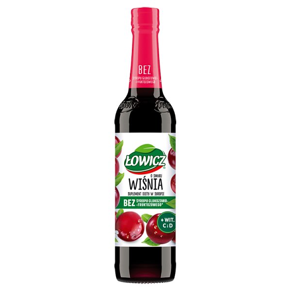 Łowicz Suplement diety w syropie o smaku wiśniowym 400 ml