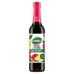 Łowicz Suplement diety w syropie o smaku malinowym z cytryną 400 ml