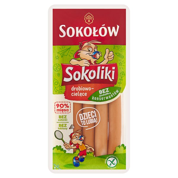 Parówki Sokoliki drobiowe 
