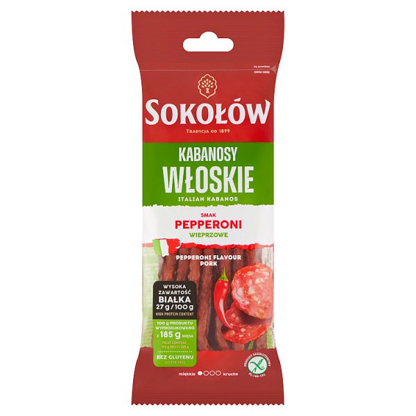 Sokołów Kabanosy włoskie 100 g