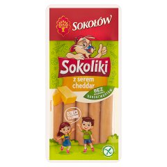 Sokołów Sokoliki Produkt drobiowy z serem cheddar 130 g