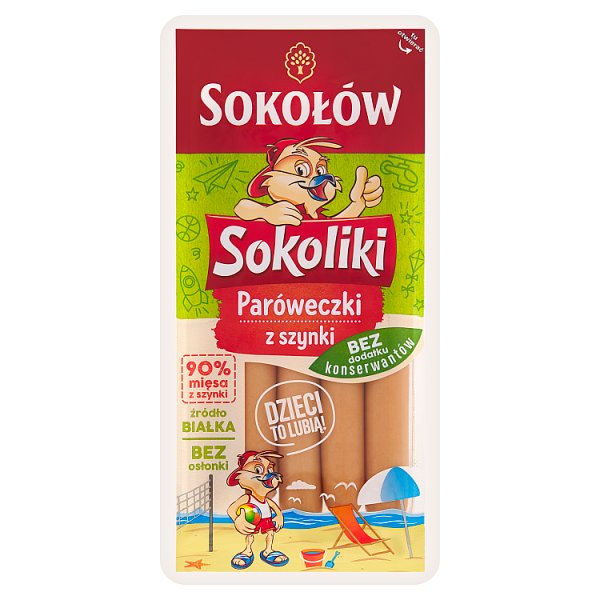 Sokołów Sokoliki Paróweczki z szynki 140 g