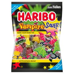 Haribo Vampire Sauer Żelki o smaku owocowym i lukrecji 175 g