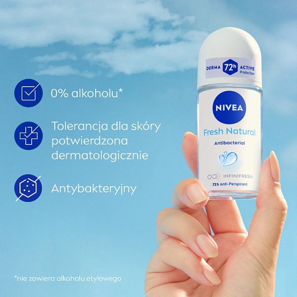 Nivea Fresh Natural Antyperspirant Roll ON 50 ml