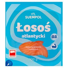 Suempol Łosoś atlantycki wędzony na zimno w plastrach 100 g