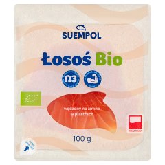 Suempol Łosoś Bio wędzony na zimno w plastrach 100 g