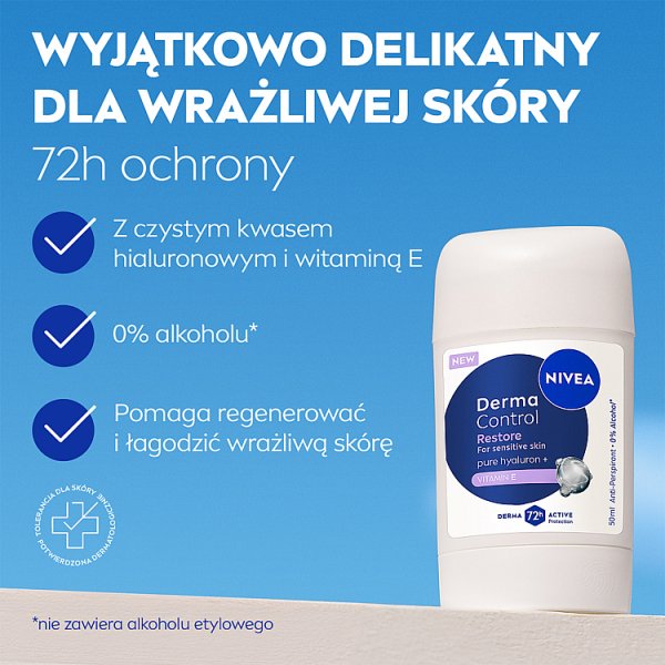 Nivea Derma Control Restore Antyperspirant Stick 50ml