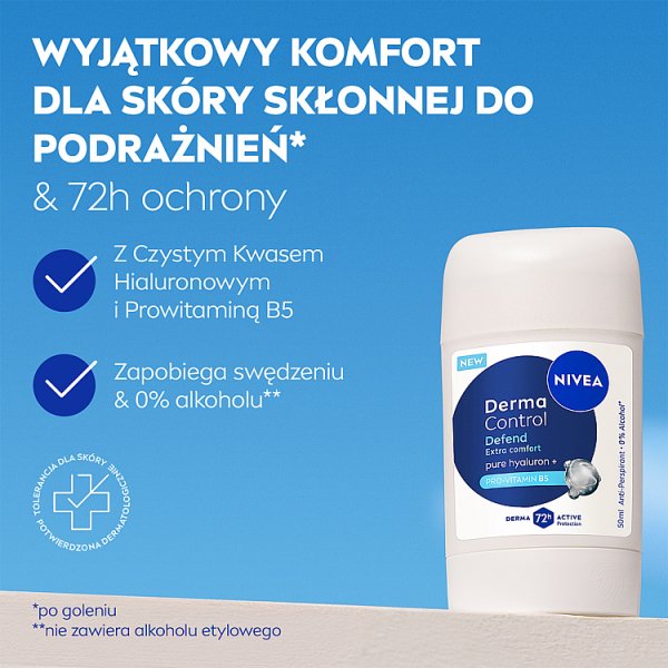 Nivea Derma Control Defend Antyperspirant Stick 50ml