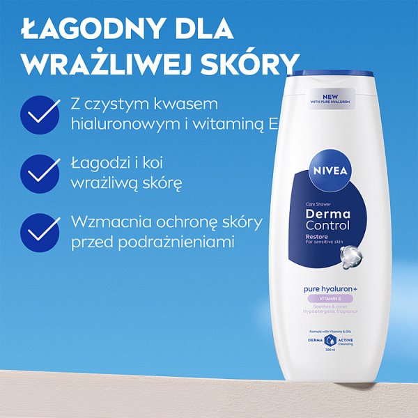 Nivea Derma Control Restore Żel pod prysznic 500ml