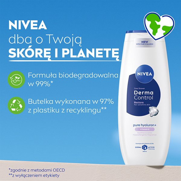 Nivea Derma Control Restore Żel pod prysznic 500ml