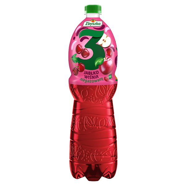 Zbyszko 3 Napój owocowy niegazowany jabłko wiśnia 1,75 l