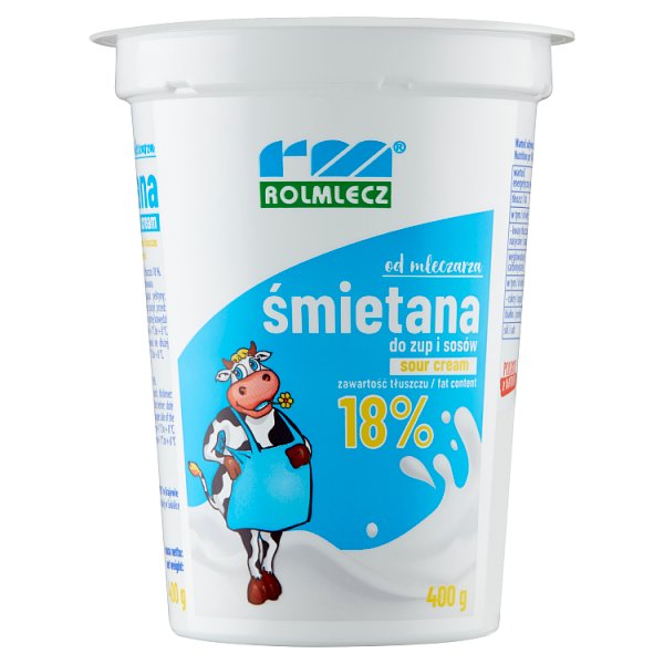 Rolmlecz Śmietana 18% 400 g