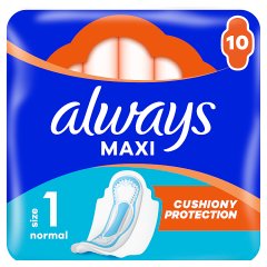 Always Maxi Podpaski Ze Skrzydełkami Normal (Rozmiar 1) 10 Podpaski