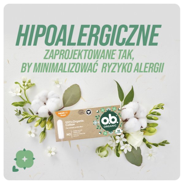 O.B. Organic Normal Tampony 16 sztuk