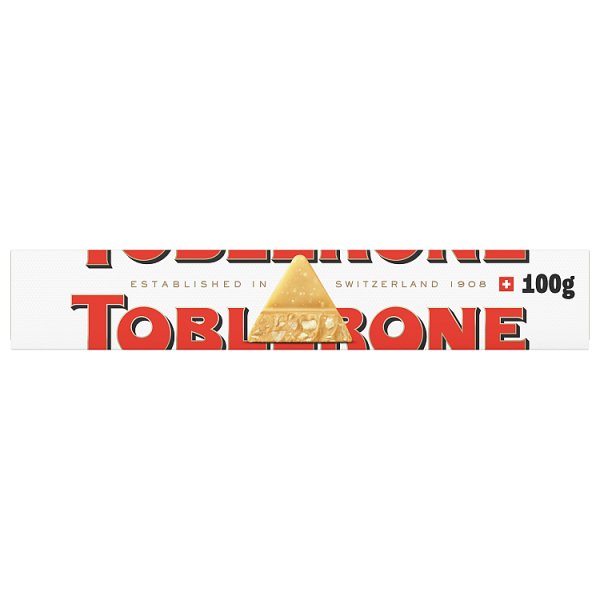 Toblerone Szwajcarska czekolada biała z nugatem miodowo-migdałowym 100 g