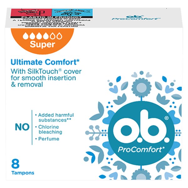 O.B. ProComfort Super Tampony 8 sztuk