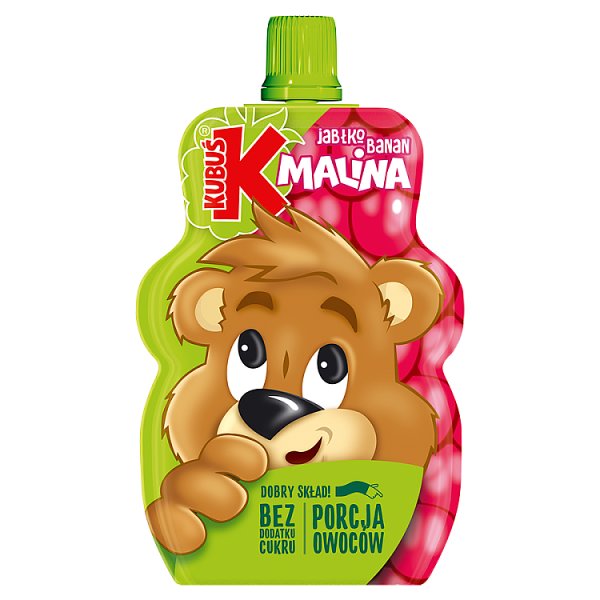 Kubuś Mus jabłko banan malina 100 g