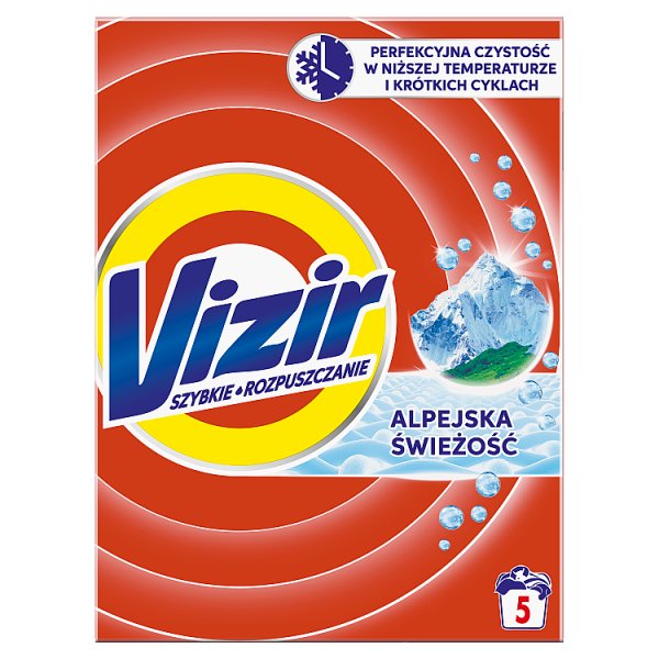 Vizir Proszek do prania Alpine Fresh, 5 prań