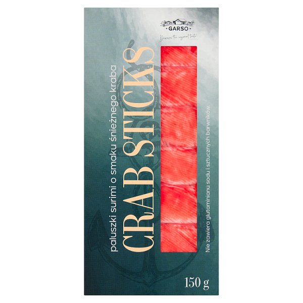 Garso Paluszki surimi o smaku śnieżnego kraba 150 g